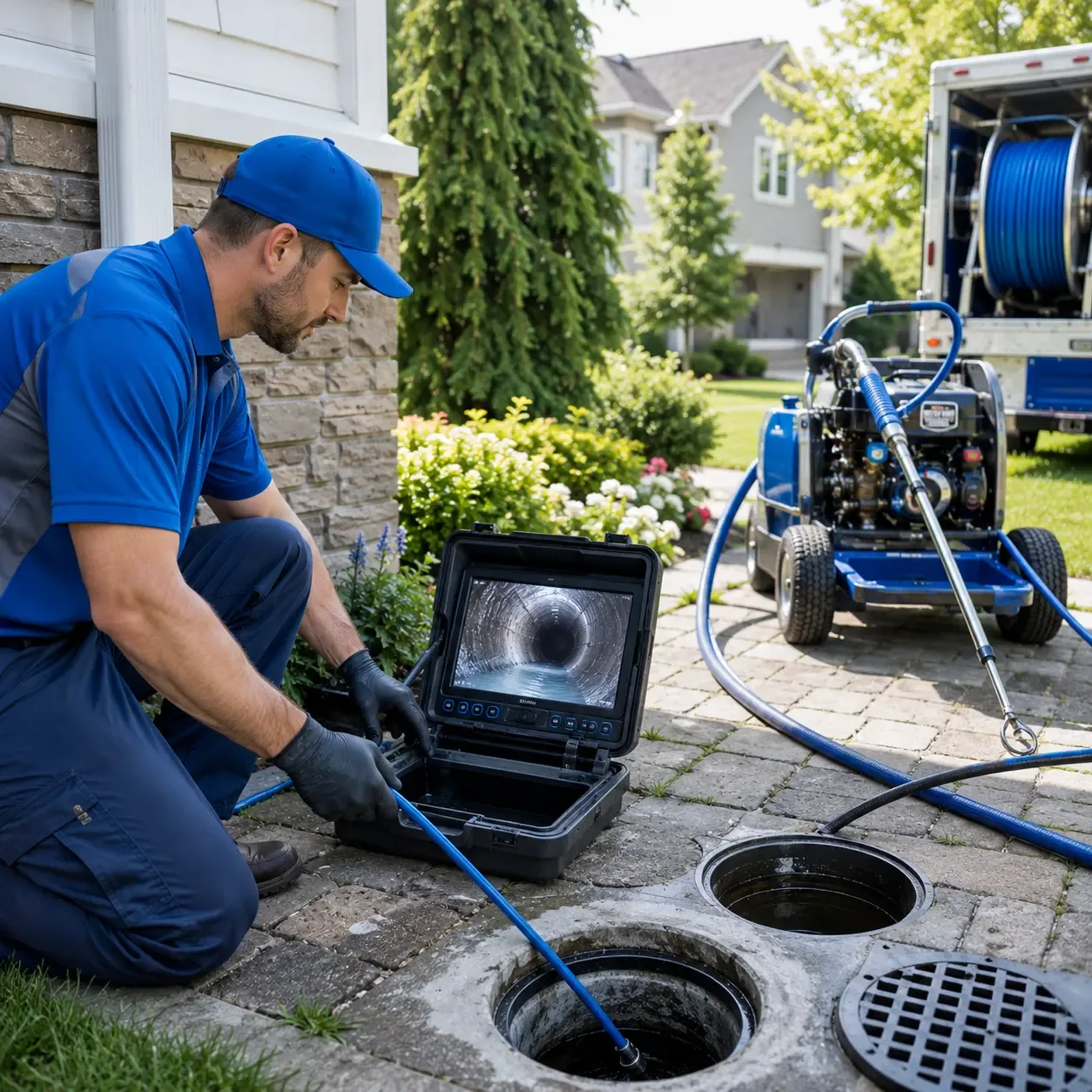 Outdoor drain cleaning professionals serving Perry, IA