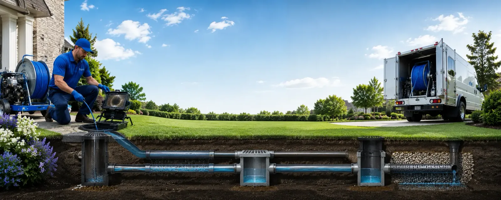 Outdoor drain cleaning information for Perry, IA